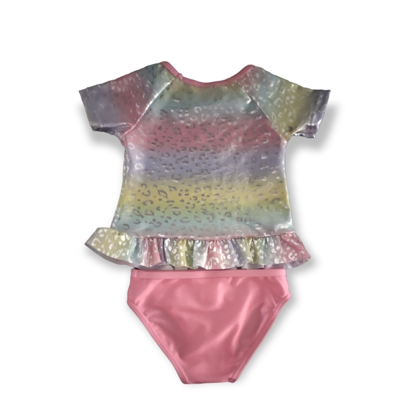 Baby Girls Rainbow Swimsuit Size 12M - Picture 3 of 3